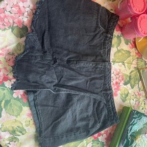 Highway Jeans black denim shorts